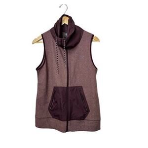 Under Armour ColdGear Infrared Survivor Maroon Hybrid Full Zip Vest Size Medium